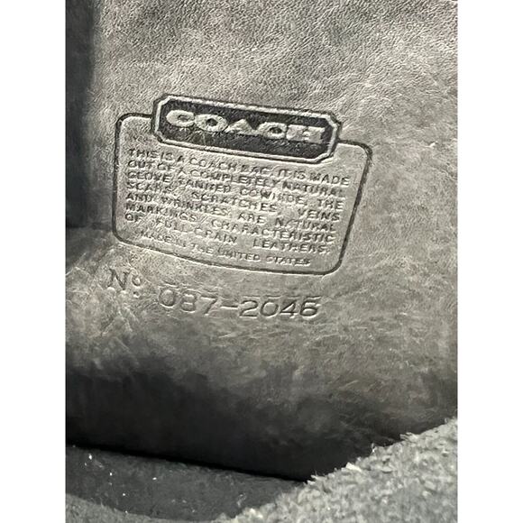 Vintage Coach Binocular Shoulder Bag – Style No. 087-2045 – Black Leather - Picture 11 of 16